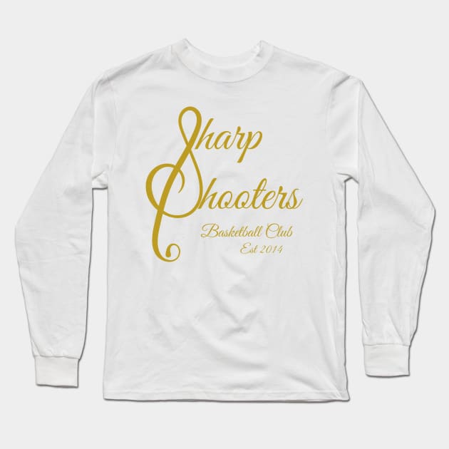 Sharp Shooters Gold Logo Long Sleeve T-Shirt by Single_Simulcast